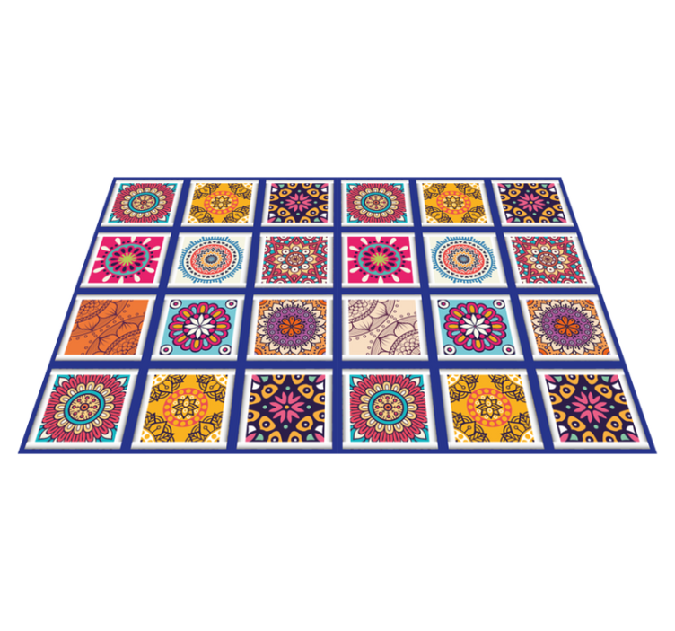 Original placemat geometric floral designs - TenStickers