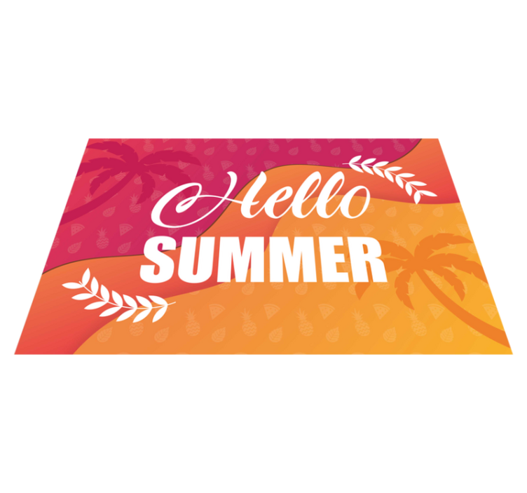 Original placemat summer greeting design - TenStickers