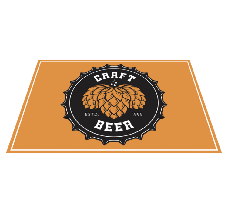 Original placemat craft beer emblem - TenStickers