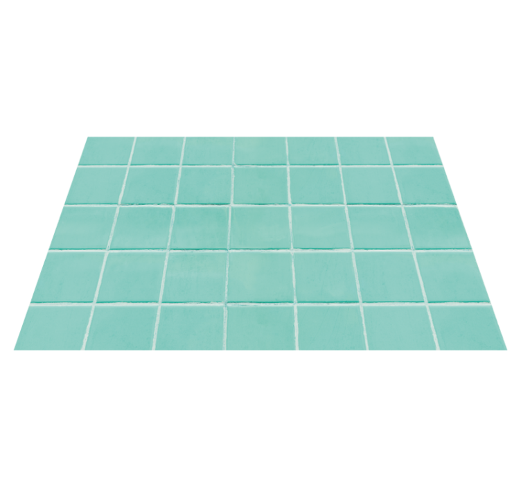 Turquoise tiled surface placemat - TenStickers