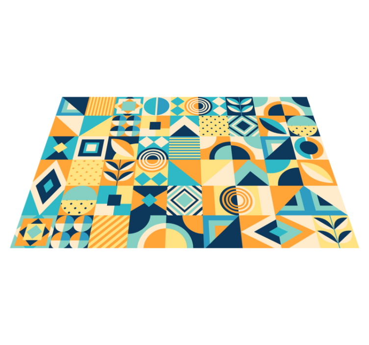 Geometric modern tile textured placemats - TenStickers