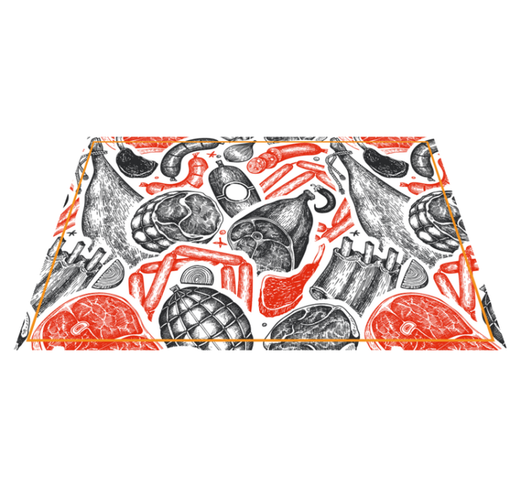 Original placemat food illustration designs - TenStickers