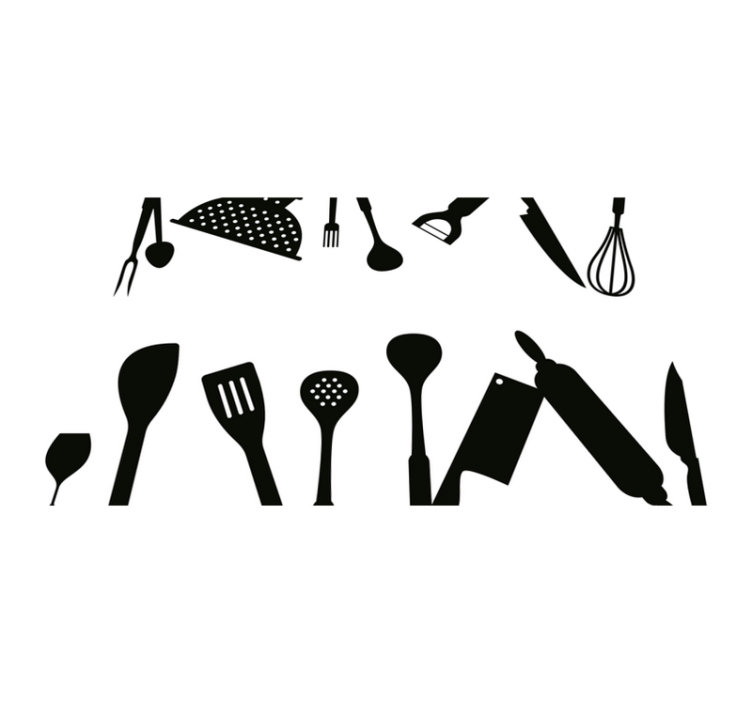 Original placemat kitchen utensils set - TenStickers