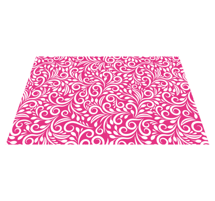 Floral swirl pattern placemat - TenStickers