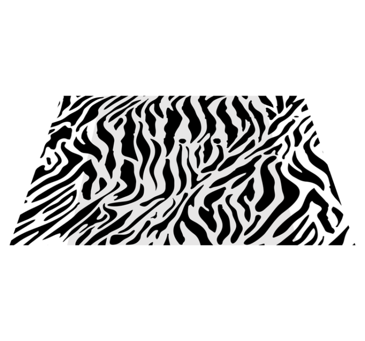 Black and white pattern home placemats - TenStickers