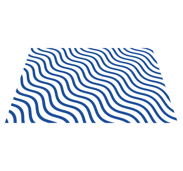 Modern placemat with wavy pattern design - TenStickers
