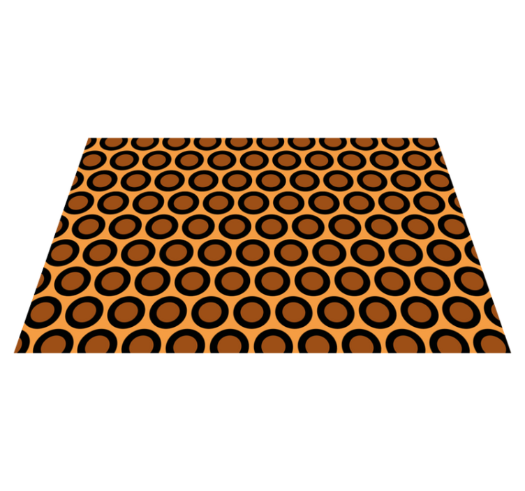 Modern placemat with circular pattern design - TenStickers