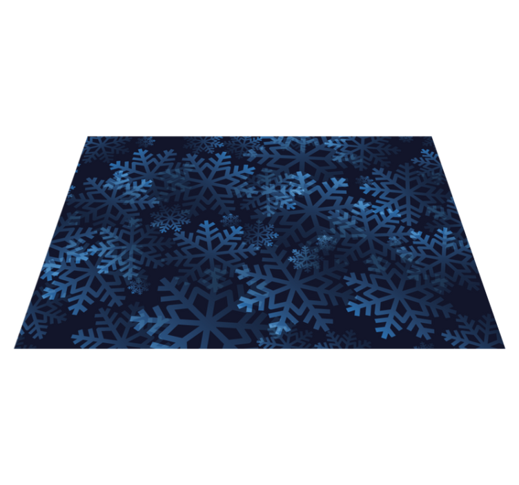 Christmas placemat with snowflake pattern overlay - TenStickers