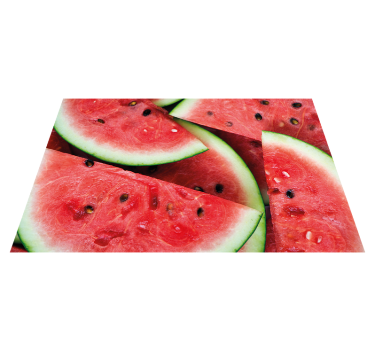Children placemat sliced watermelon design - TenStickers