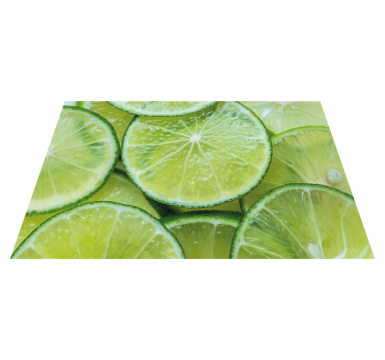 Lime slices Vinyl placemats - TenStickers