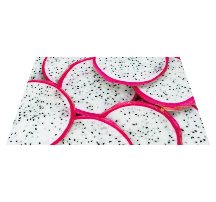Original placemat dragon fruit slice - TenStickers