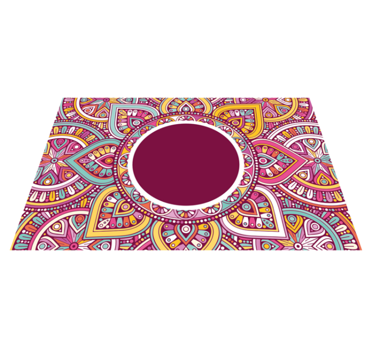 Original placemat colorful mandala design - TenStickers