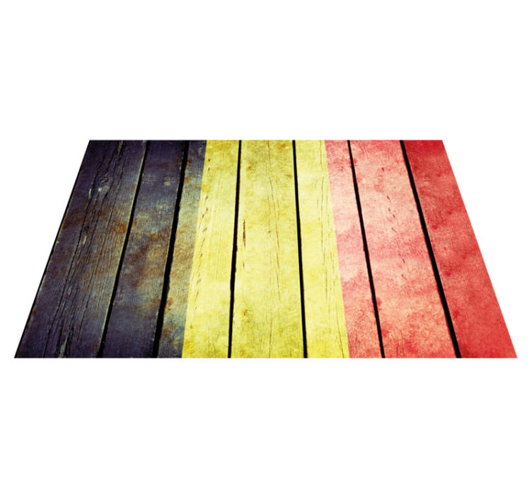 Colorful wooden plank placemat - TenStickers