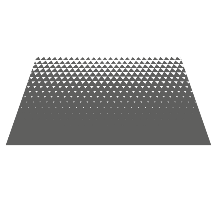Grey and white triangles modern placemats - TenStickers