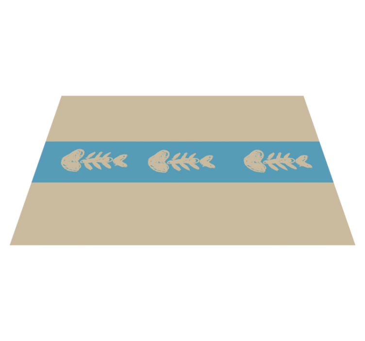 Original placemat with unique fish bone design - TenStickers