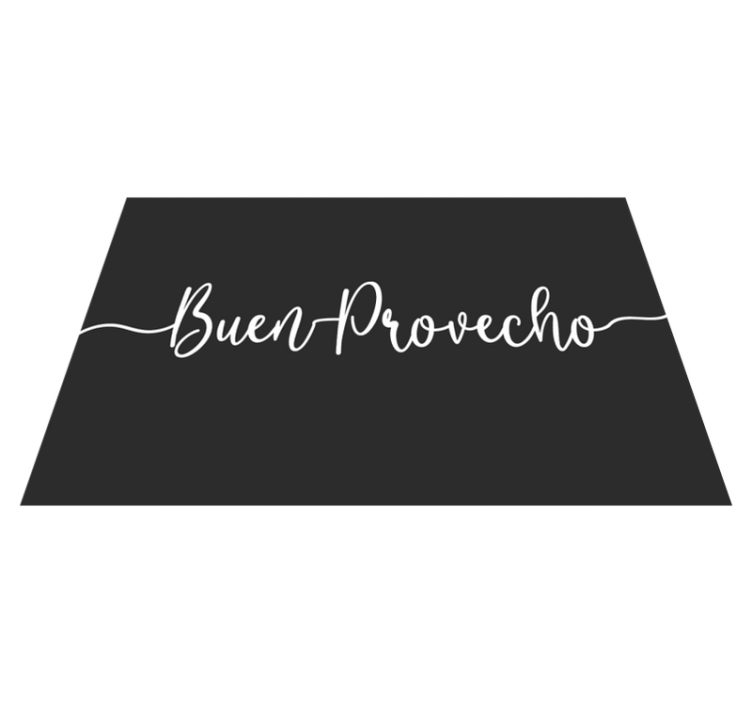 Placemat with quote elegant food affirmation - TenStickers