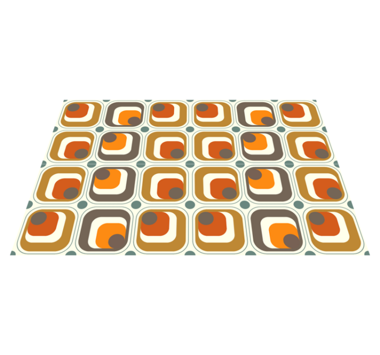 Modern placemat with vintage square patterns - TenStickers