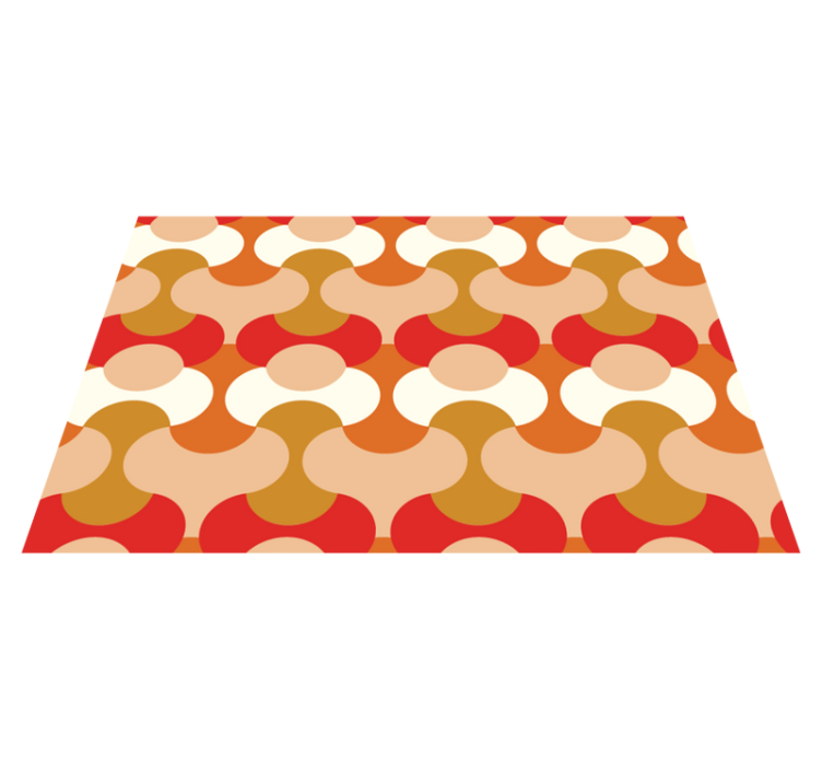 Modern placemat with lively geometric patterns - TenStickers