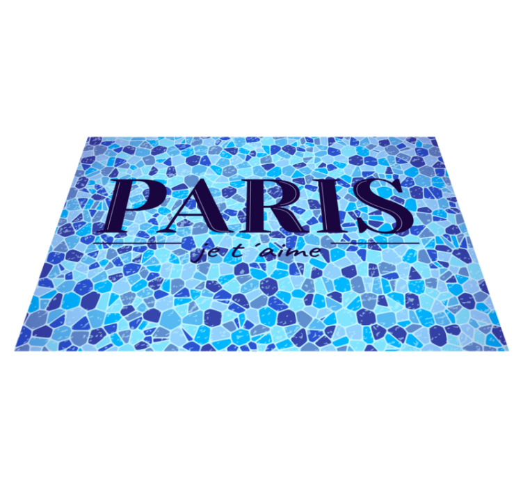 Placemat with quote: love is in the air in paris - TenStickers