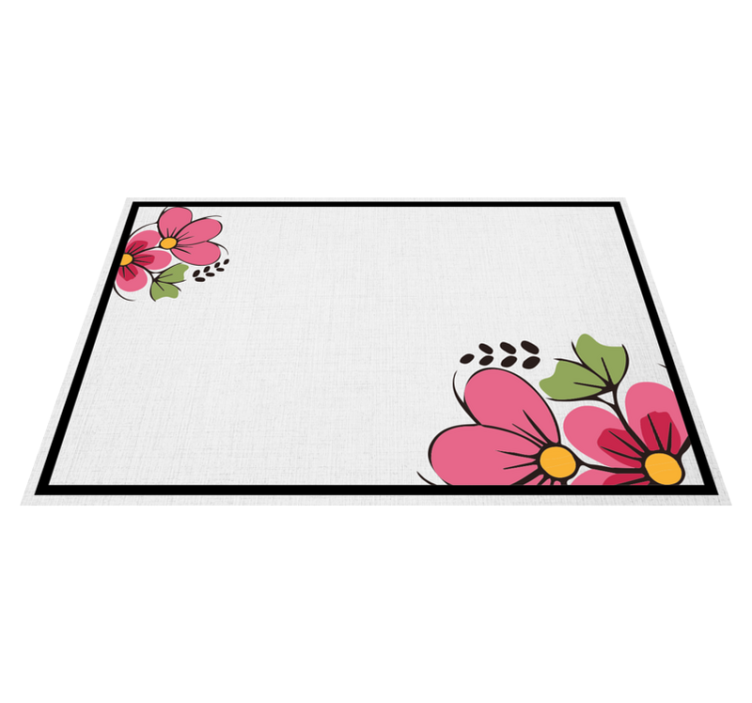 Original placemat floral pattern design - TenStickers