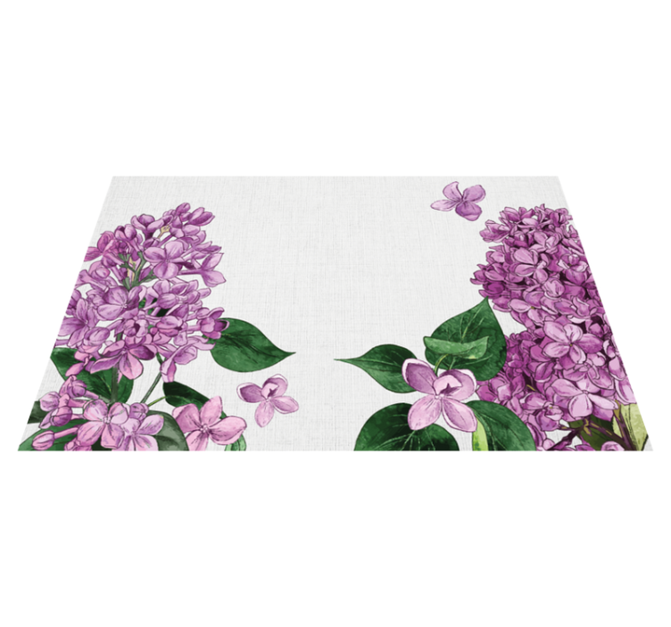Original placemat lilac floral design - TenStickers