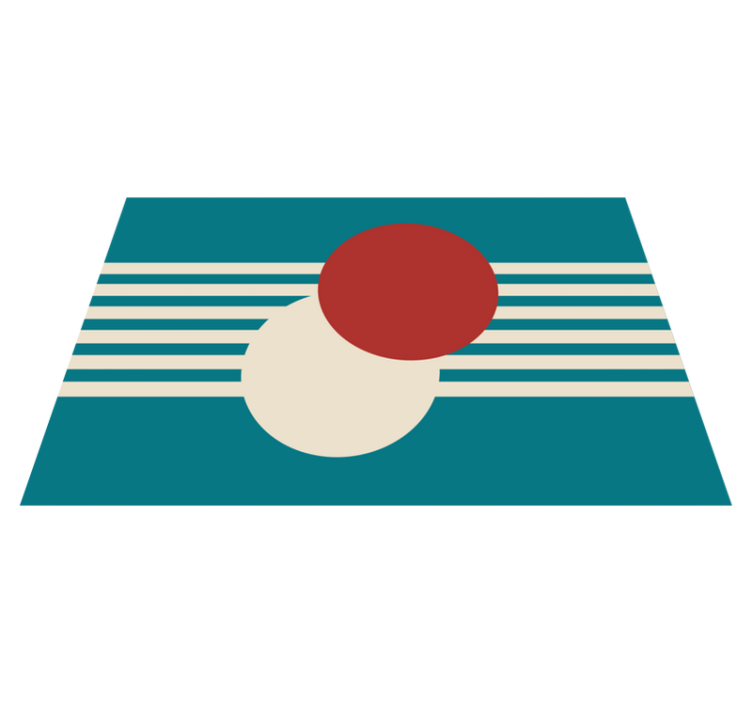 Modern placemat abstract colorful shapes design - TenStickers