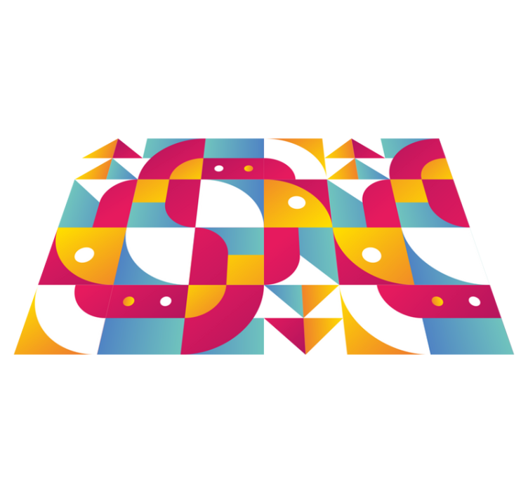 Modern placemat with bold geometric designs - TenStickers