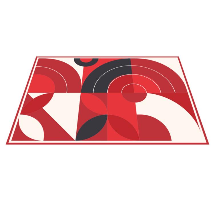 Modern placemat with colorful geometric shapes - TenStickers