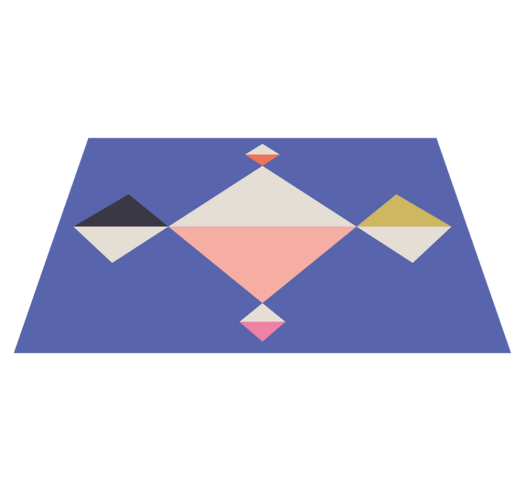 Modern placemat with geometric color squares - TenStickers