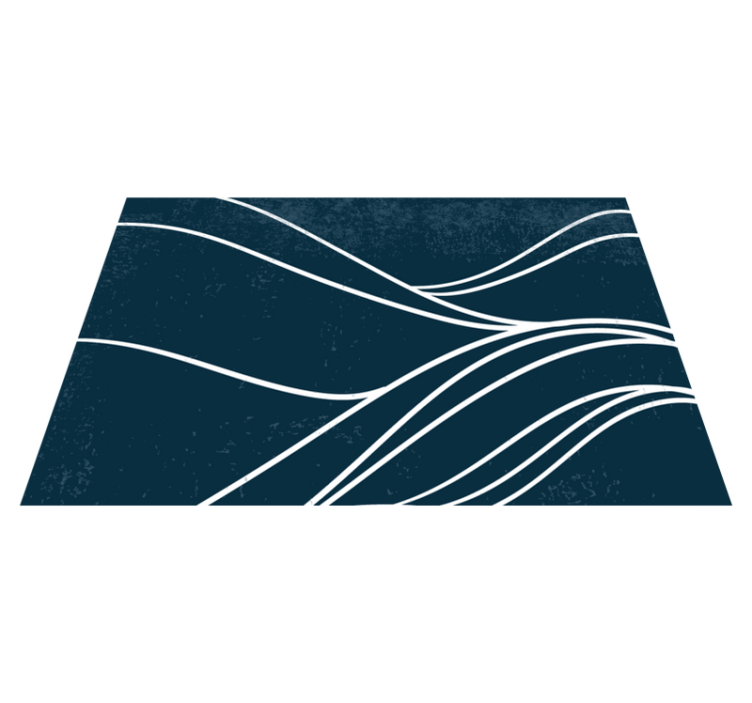 Modern placemat with elegant wave design - TenStickers