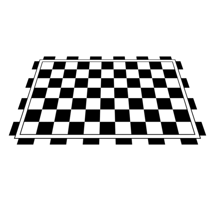 Modern placemat with checkered pattern design - TenStickers
