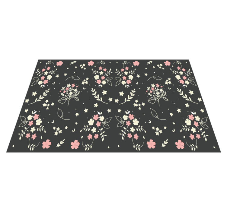 Gray background with pink original placemats - TenStickers