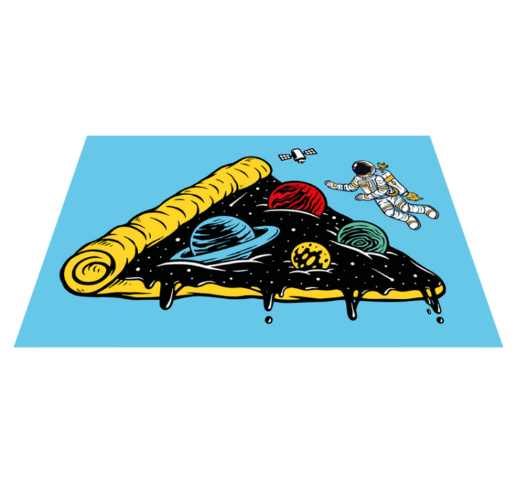 Space Themed Slice original placemat - TenStickers