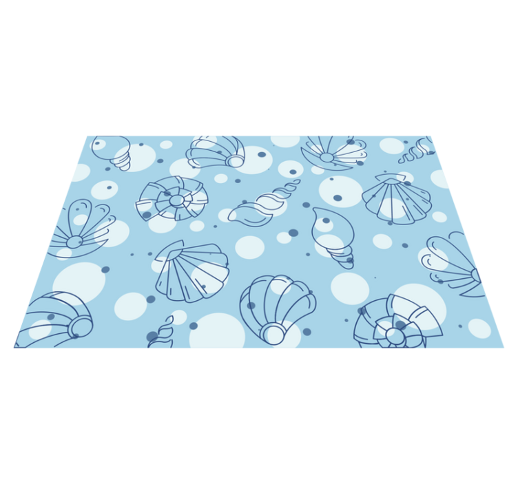 Original placemat ocean shell designs - TenStickers