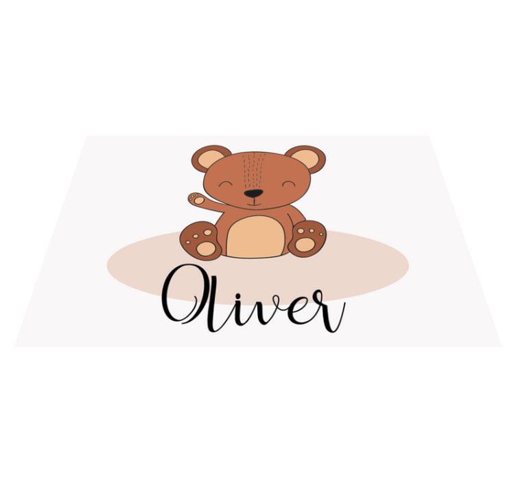 Children placemat cute bear design - TenStickers