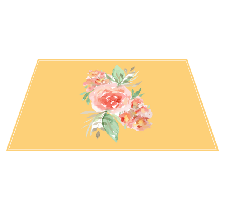 Original placemat with floral pattern design - TenStickers