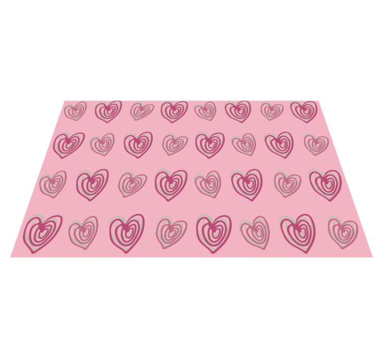 Original placemat with heart pattern design - TenStickers