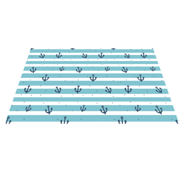 Original placemat anchor pattern stripes - TenStickers