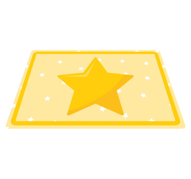 Colorful star shape children placemat - TenStickers