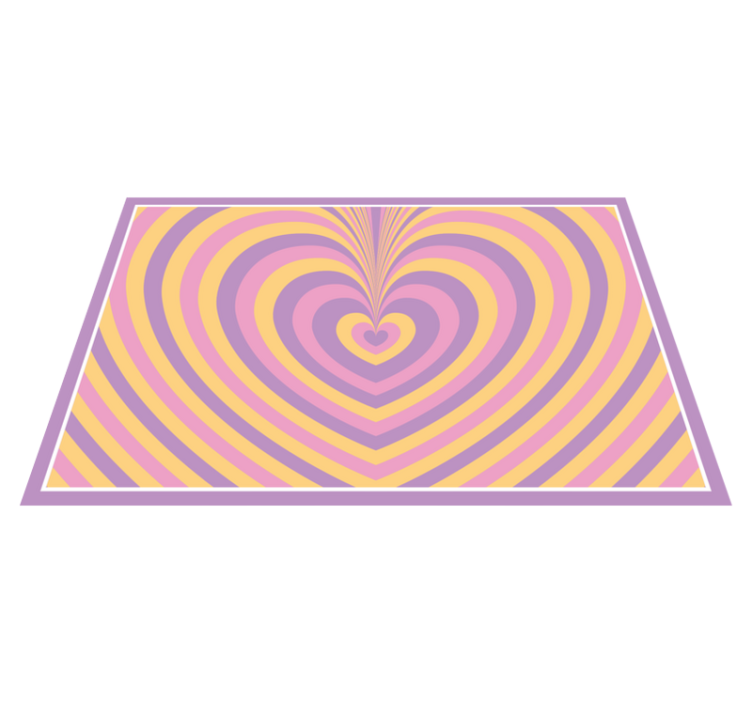 Original placemat heart pattern design - TenStickers