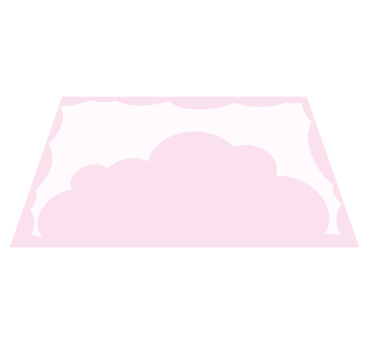 Children placemat with cloud theme background - TenStickers
