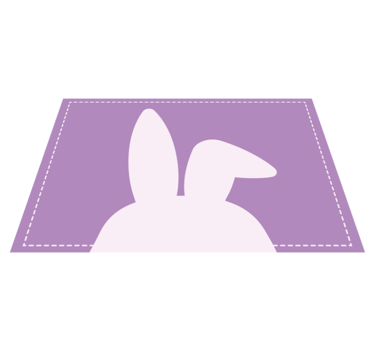 Children placemat bunny ear shape - TenStickers