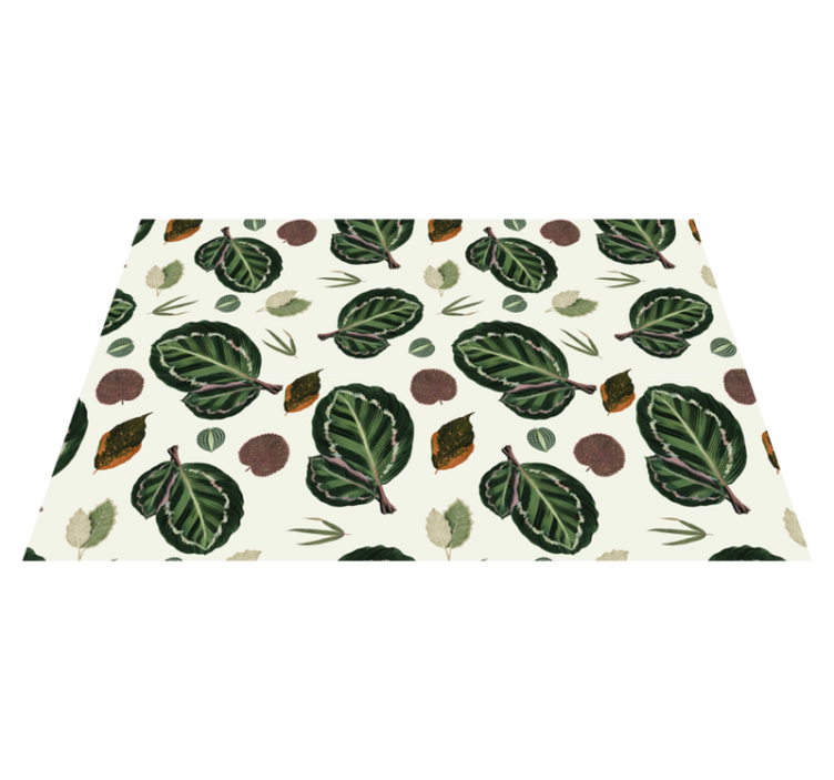 Leaf pattern elements placemat - TenStickers