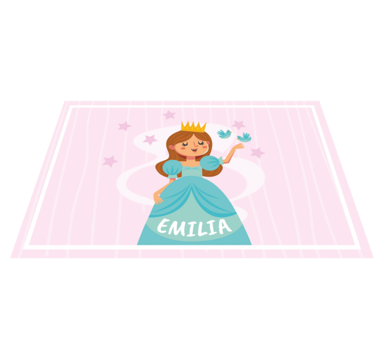 Children placemat with princess character design - TenStickers