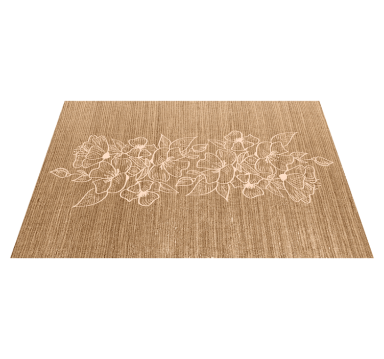 Floral embossed surface placemat - TenStickers
