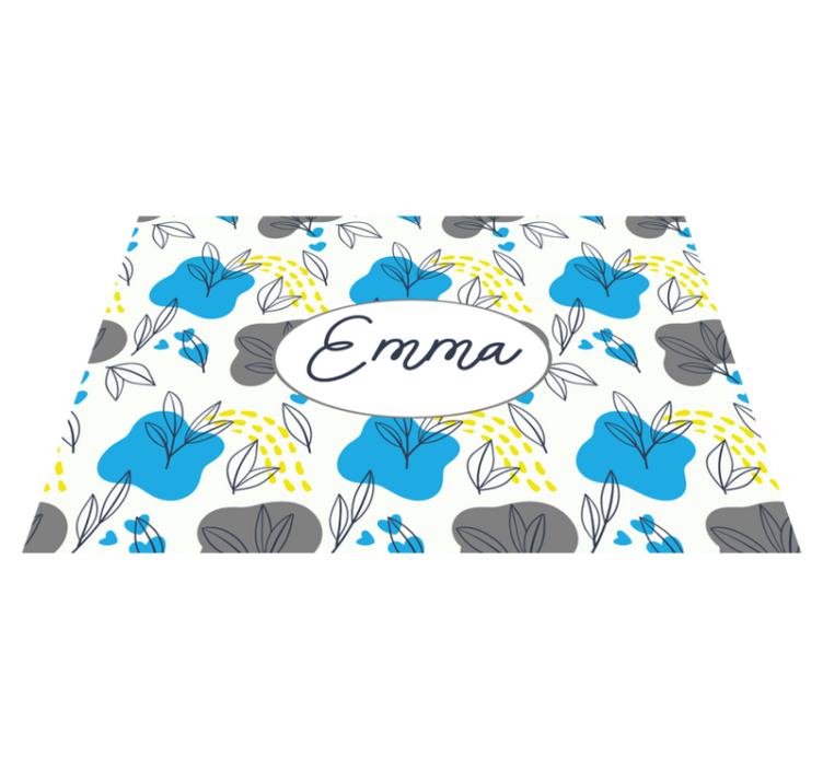 Customizable placemat custom blossom design - TenStickers