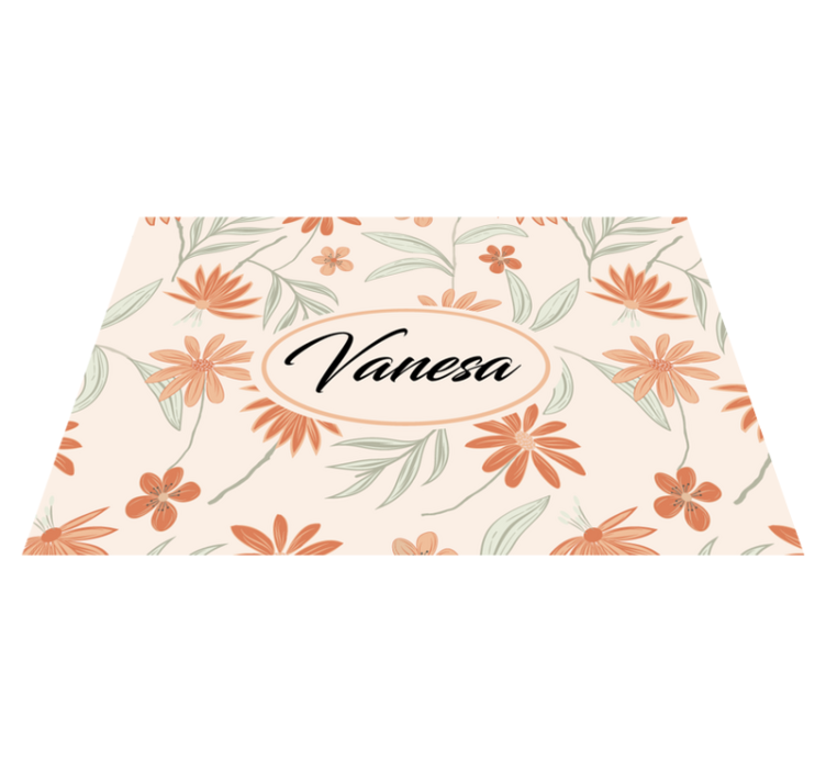 Customizable placemat custom botanical design - TenStickers