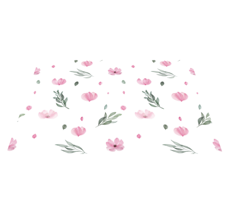 Pink little flowers children placemats - TenStickers