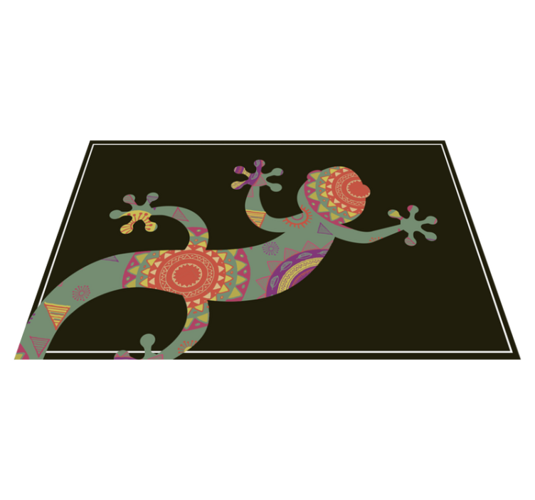 Original placemat colorful lizard design - TenStickers