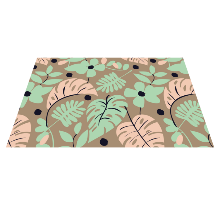 Modern placemat with botanical pattern design - TenStickers